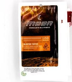 Blasted Toffee Mini Moon Chocolate Bar — 100mg hybrid THC milk chocolate