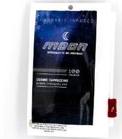 Cosmic Cappuccino Mini Moon Chocolate Bar — 100mg hybrid THC milk chocolate