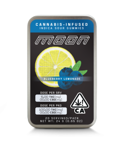 Blueberry Lemonade Moon gummies — 100mg indica THC fruit gummies