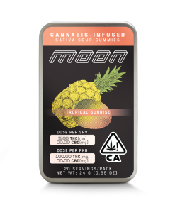 Tropical Sunrise Moon gummies — 100mg sativa THC fruit gummies